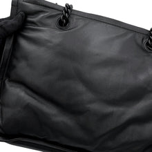 将图像加载到图库查看器中，Ferragamo VIVA Bow Chain Tote Black210904 745114 Leather
