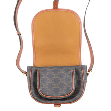 Load image into Gallery viewer, CELINE Medium Folco Triomphe Shoulder Tan191502BZJ04LU PVC Leather
