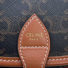 Load image into Gallery viewer, CELINE Medium Folco Triomphe Shoulder Tan191502BZJ04LU PVC Leather
