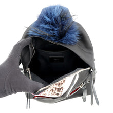 将图像加载到图库查看器中，FENDI Bugs Monster Backpack Black/Multicolor8BZ038 Nylon Leather
