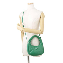 Load image into Gallery viewer, PRADA Soft Padded 2-Way Bag Green1BA384_2DYI_F0458 Nappa Leather Size Mini
