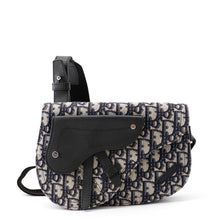 Load image into Gallery viewer, Dior Oblique Jacquard Saddle Pouch Beige/Black1ADPO095YKY_H28E Canvas Leather
