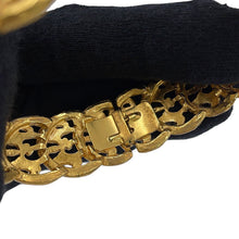 Load image into Gallery viewer, CHANEL CC Logo Bracelet Gold Metal

