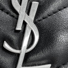 将图像加载到图库查看器中，SAINT LAURENT PARIS Matelassé Loulou Bowling Bag Black574102 Leather Size Small
