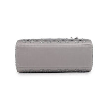 将图像加载到图库查看器中，Dior Lady Dior 2way Bag GrayM0500PRTC_M932 Satin Rhinestone Size Mini
