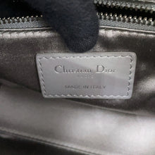 将图像加载到图库查看器中，Dior Lady Dior 2way Bag GrayM0500PRTC_M932 Satin Rhinestone Size Mini
