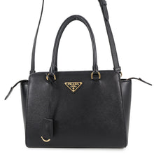Load image into Gallery viewer, PRADA 2WAY Tote Bag Black1BA409 Leather
