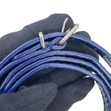 将图像加载到图库查看器中，BALENCIAGA BB Sharp 2-Way Handbag Navy580640 Embossed Leather Size XS
