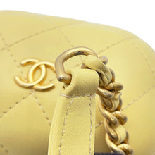 Load image into Gallery viewer, CHANEL Matelasse ChainShoulder Bag YellowAP2699 Leather
