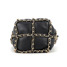 Load image into Gallery viewer, CHANEL CC Logo Drawstring BagShoulder Bag BlackAS2314 Lambskin
