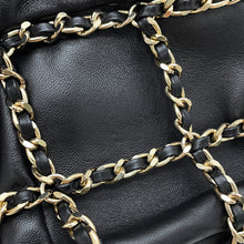 Load image into Gallery viewer, CHANEL CC Logo Drawstring BagShoulder Bag BlackAS2314 Lambskin
