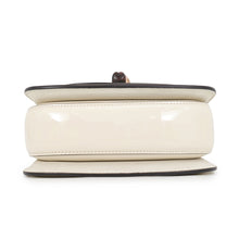 Load image into Gallery viewer, GUCCI Bamboo 1947 Handbag Ivory724641 Patent Leather Rhinestone Size Mini
