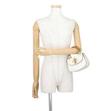 Load image into Gallery viewer, GUCCI Bamboo 1947 Handbag Ivory724641 Patent Leather Rhinestone Size Mini

