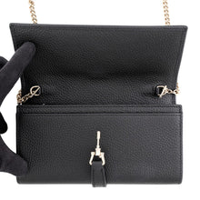 将图像加载到图库查看器中，GUCCI Jackie 1961 Chain Wallet Black652681 Leather
