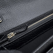 Load image into Gallery viewer, GUCCI Jackie 1961 Chain Wallet Black652681 Leather
