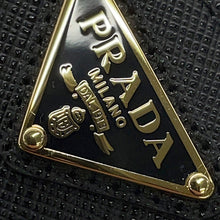 Load image into Gallery viewer, PRADA Bifold Compact Wallet Black1ML050 Leather
