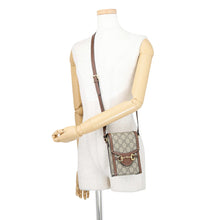 将图像加载到图库查看器中，GUCCI Horsebit 1955 Shoulder Bag Beige/Brown625615 92TCG 8563 GG Supreme Leather

