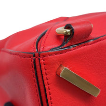 将图像加载到图库查看器中，LOEWE Puzzle bag Red Leather Size Small

