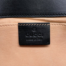 将图像加载到图库查看器中，GUCCI GG Marmont Small Shoulder Bag Black446744 Leather Size Small
