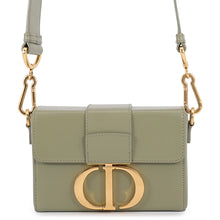 将图像加载到图库查看器中，Dior 30 Montaigne Box Bags Green Leather

