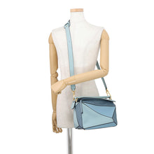 将图像加载到图库查看器中，LOEWE Puzzle bag Small Light Blue/Multicolor322.30.S21 Leather

