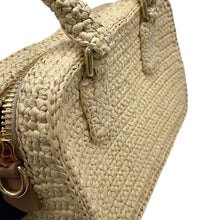 将图像加载到图库查看器中，MIUMIU 2WAYBag Natural/Brown5BB123 Raffia Leather
