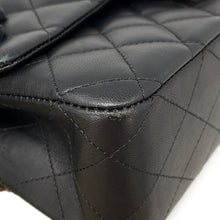 Load image into Gallery viewer, CHANEL Matelasse W Flap ChainShoulder Bag BlackA01112 Lambskin Size 25
