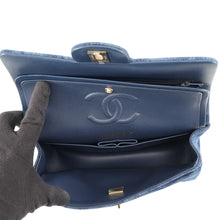 将图像加载到图库查看器中，CHANEL Matelasse W flap ChainShoulder Blue/IndigoA01113 Denim Size 23
