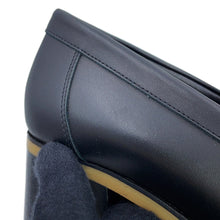 Load image into Gallery viewer, HERMES Fock 60 Pumps Black Leather Size 38 1/2
