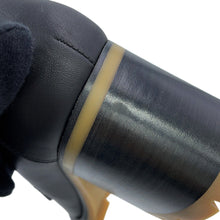 Load image into Gallery viewer, HERMES Fock 60 Pumps Black Leather Size 38 1/2
