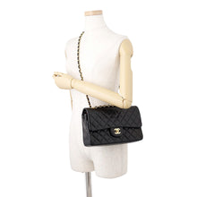 将图像加载到图库查看器中，CHANEL Matelasse W Flap ChainShoulder Bag BlackA01112 Lambskin Size 25
