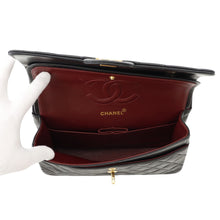 将图像加载到图库查看器中，CHANEL Matelasse W Flap ChainShoulder Bag BlackA01112 Lambskin Size 25
