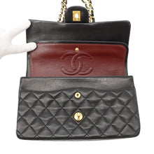 将图像加载到图库查看器中，CHANEL Matelasse W Flap ChainShoulder Bag BlackA01112 Lambskin Size 25
