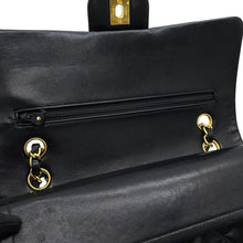 将图像加载到图库查看器中，CHANEL Matelasse W Flap ChainShoulder Bag BlackA01112 Lambskin Size 25
