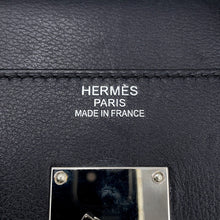 将图像加载到图库查看器中，HERMES HAUT A COURROIES Khaki/Black Toile Camp Evercolor Size 40
