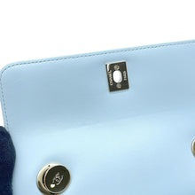 Load image into Gallery viewer, CHANEL Top Handle Mini Flap Bag Light BlueAS4654 Lambskin Size Mini
