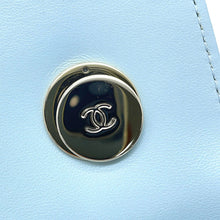 Load image into Gallery viewer, CHANEL Top Handle Mini Flap Bag Light BlueAS4654 Lambskin Size Mini
