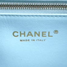 Load image into Gallery viewer, CHANEL Top Handle Mini Flap Bag Light BlueAS4654 Lambskin Size Mini
