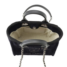 将图像加载到图库查看器中，CHANEL Deauville2wayHandbag BlackA86374 Lame Tweed Leather Size Mini
