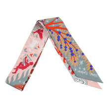 Load image into Gallery viewer, HERMES Attracted by the charm of Twilly Orpheus Grease Asier/Rose Poudre/Violet Silk100%
