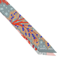 Load image into Gallery viewer, HERMES Attracted by the charm of Twilly Orpheus Grease Asier/Rose Poudre/Violet Silk100%

