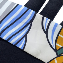 将图像加载到图库查看器中，HERMES Twilly Bayadère Gray/Yellow/Multicolor Silk100%
