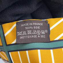 将图像加载到图库查看器中，HERMES Twilly Bayadère Gray/Yellow/Multicolor Silk100%
