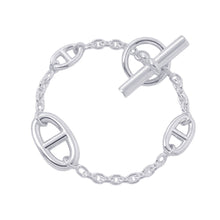 将图像加载到图库查看器中，HERMES Chaine d'Ancre Farandole Bracelet Size ST SV925
