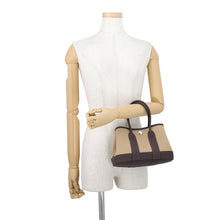 将图像加载到图库查看器中，HERMES Neo Garden Trench/RougeSellier Toile Officier Negonda Leather Size 23
