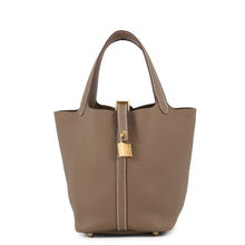 将图像加载到图库查看器中，HERMES Picotin Padlock Etoupe Taurillon Clemence Size PM
