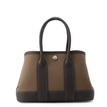 将图像加载到图库查看器中，HERMES Neo Garden Etoupe/BeBlanc Toile Officier Negonda Leather Size 23
