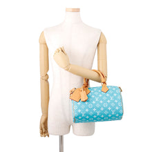 Load image into Gallery viewer, LOUIS VUITTON Speedy P9 Bandouliere TurquoiseM11561 Calf Leather Monogram Size 25
