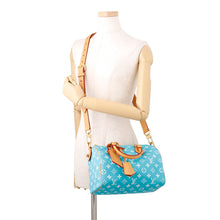 Load image into Gallery viewer, LOUIS VUITTON Speedy P9 Bandouliere TurquoiseM11561 Calf Leather Monogram Size 25
