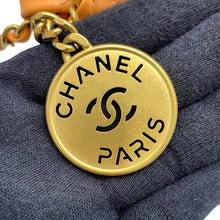 将图像加载到图库查看器中，CHANEL CHANEL22 ChainShoulder Bag OrangeAS3980 Shiny Calf Leather Size Mini
